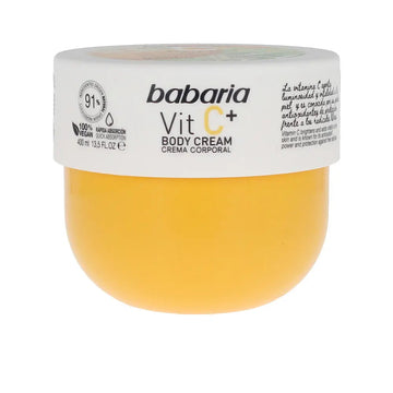 BABARIA-VITAMINA C+ creme corporal 100% vegano 400 ml-DrShampoo - Perfumaria e Cosmética Imagem principal do produto