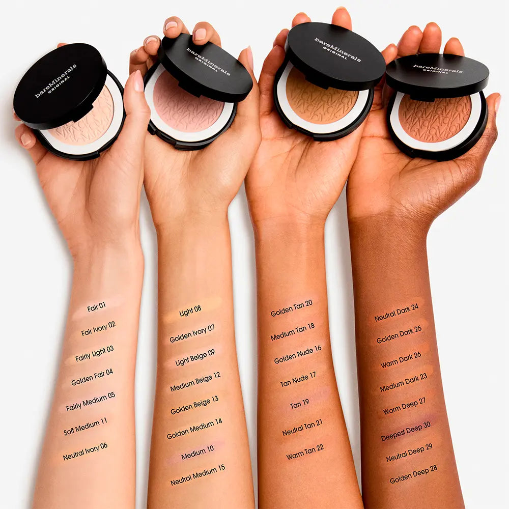 BARE MINERALS-Base Compacta Mineral ORIGINAL FPS 15 06 Neutral Ivory 8g-DrShampoo - Perfumaria e Cosmética