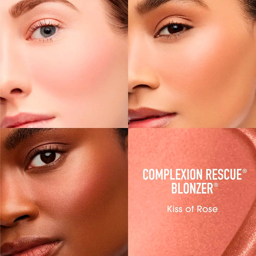 BARE MINERALS-COMPLEXION RESCUE BLONZER blush gel-creme bronzeador #Kiss of Rose 15 ml-DrShampoo - Perfumaria e Cosmética