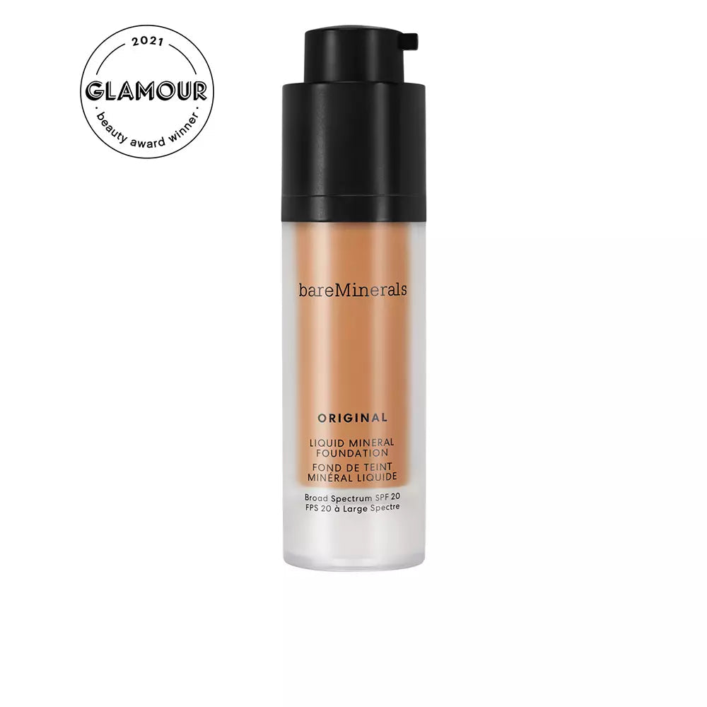 BARE MINERALS-Fundação líquida ORIGINAL 22 tan quente 30 ml.-DrShampoo - Perfumaria e Cosmética