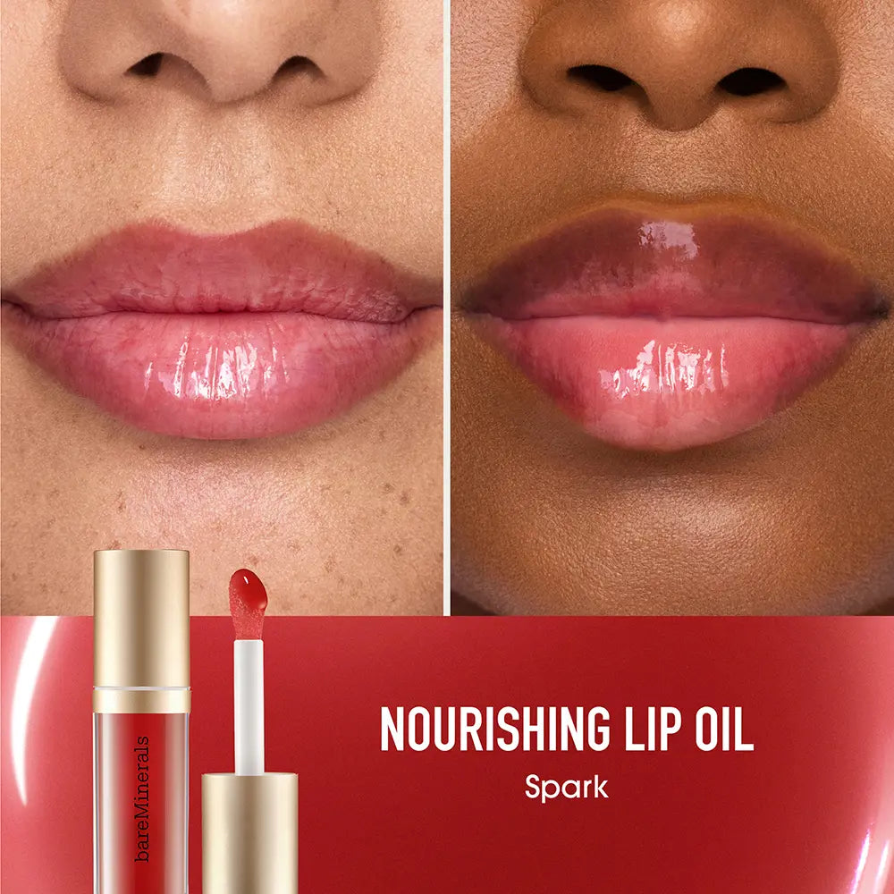 BARE MINERALS-Óleo labial nutritivo #Spark 3,8 ml-DrShampoo - Perfumaria e Cosmética