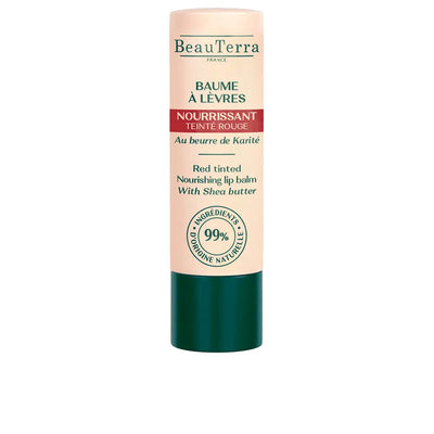 BEAUTERRA-Bálsamo Labial com cor Vermelha 4 g.-DrShampoo - Perfumaria e Cosmética