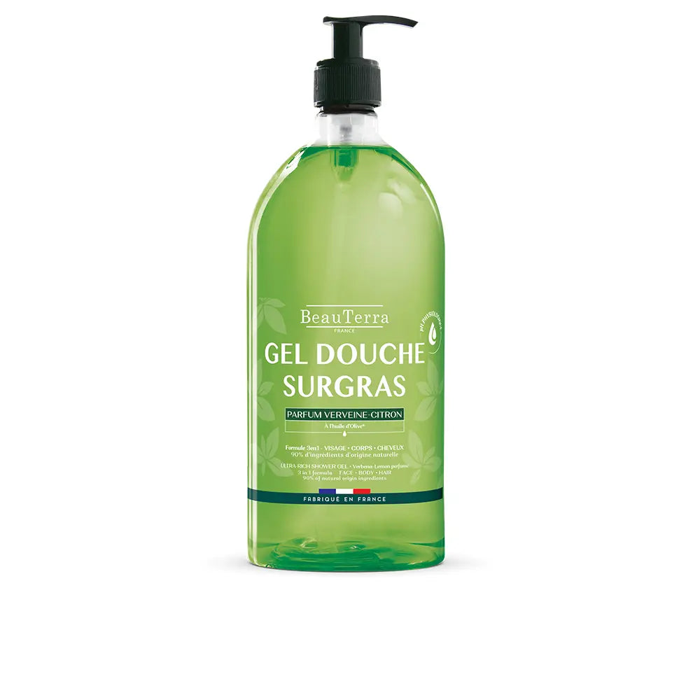 BEAUTERRA-Gel de duche VERBENA LEMON 1000 ml.-DrShampoo - Perfumaria e Cosmética