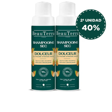 BEAUTERRA-SHAMPOOING SOIN shampoo seco suave embalagem 2 x 50 gr.-DrShampoo - Perfumaria e Cosmética Image principale du produit