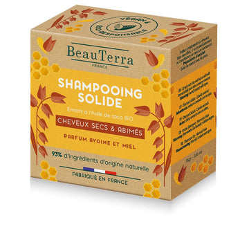 BEAUTERRA-SOLIDE oatmeal and honey shampoo 75 gr-DrShampoo - Perfumaria e Cosmética Imagen principal del producto