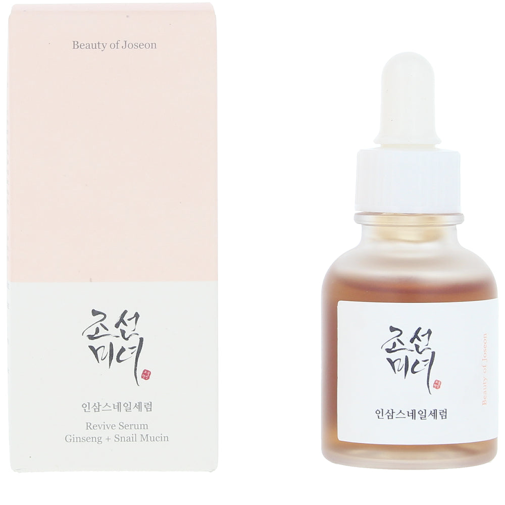 BEAUTY OF JOSEON-REVIVE SERUM ginseng + mucina de caracol soro antienvelhecimento reparador 30 ml-DrShampoo - Perfumaria e Cosmética