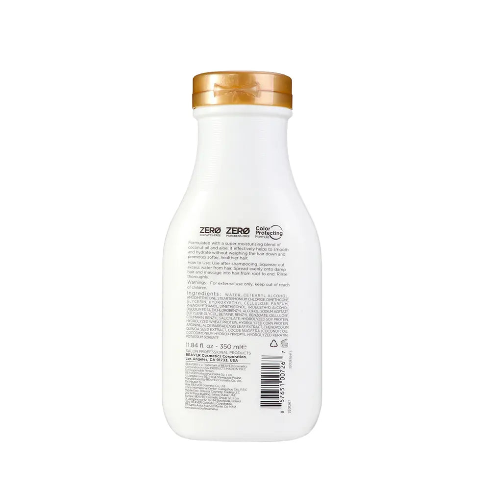 BEAVER-Condicionador hidratante ÓLEO DE COCO E QUINOA 350 ml-DrShampoo - Perfumaria e Cosmética