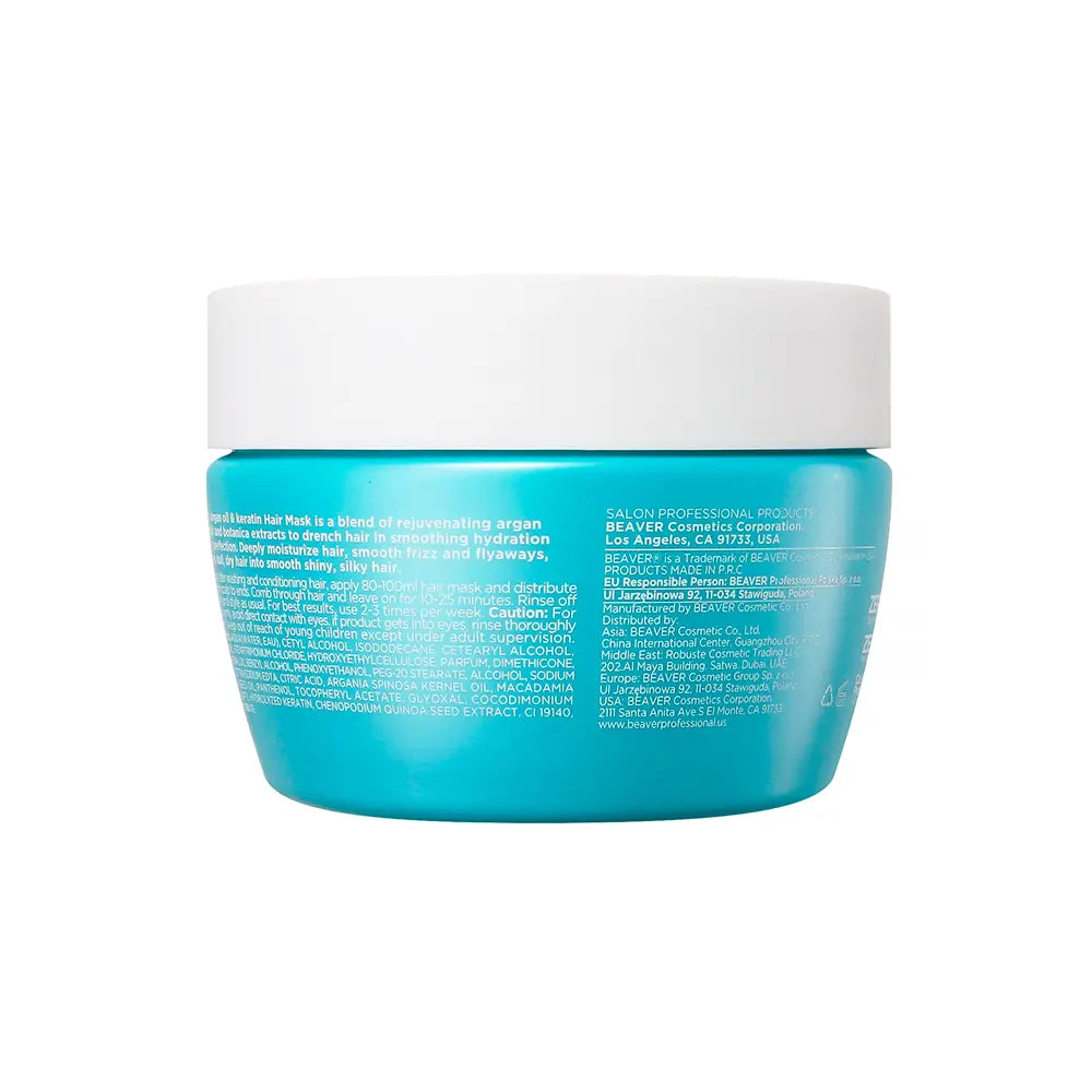 BEAVER-Máscara reparadora de ÓLEO DE ARGAN E QUERATINA 250 ml-DrShampoo - Perfumaria e Cosmética