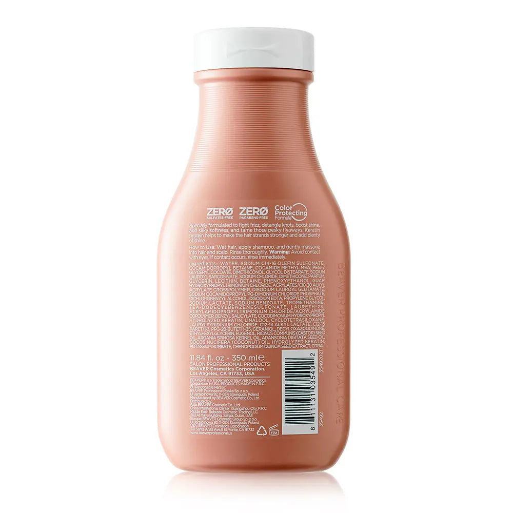 BEAVER-Shampoo alisante QUERATINA BRASILEIRA 350 ml-DrShampoo - Perfumaria e Cosmética