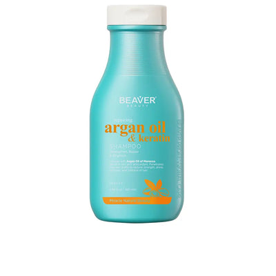 BEAVER-Shampoo reparador ÓLEO DE ARGAN E QUERATINA 350 ml-DrShampoo - Perfumaria e Cosmética
