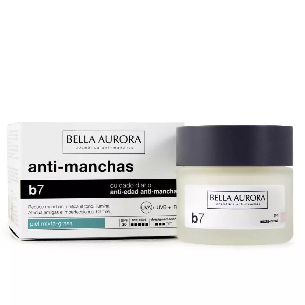 BELLA AURORA-B7 anti-manchas/gordura regeneradora aclaradora mista SPF20 50 ml-DrShampoo - Perfumaria e Cosmética