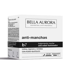 BELLA AURORA-B7 removedor de manchas noturno regenerador clareador 50 ml-DrShampoo - Perfumaria e Cosmética