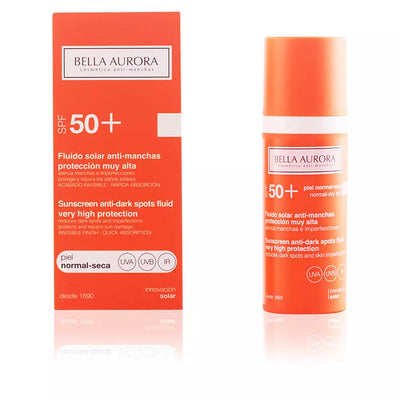 BELLA AURORA-BELLA AURORA SOLAR anti-manchas pele seca SPF50+ 50 ml-DrShampoo - Perfumaria e Cosmética