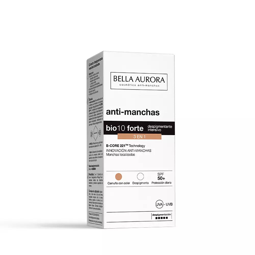 BELLA AURORA-BIO 10 FORTE 3 em 1 corretor local SPF50 10 ml-DrShampoo - Perfumaria e Cosmética