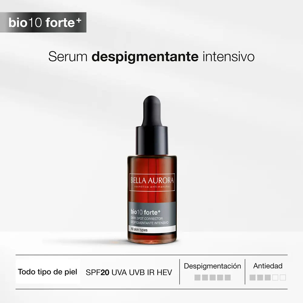 BELLA AURORA-BIO10 FORTE+ soro despigmentante conta-gotas 30 ml.-DrShampoo - Perfumaria e Cosmética
