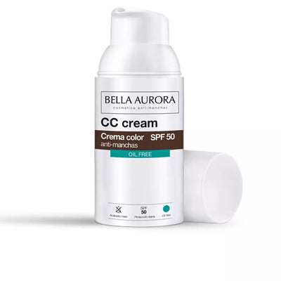BELLA AURORA-CC CREAM anti-manchas sem óleo SPF50 30 ml-DrShampoo - Perfumaria e Cosmética