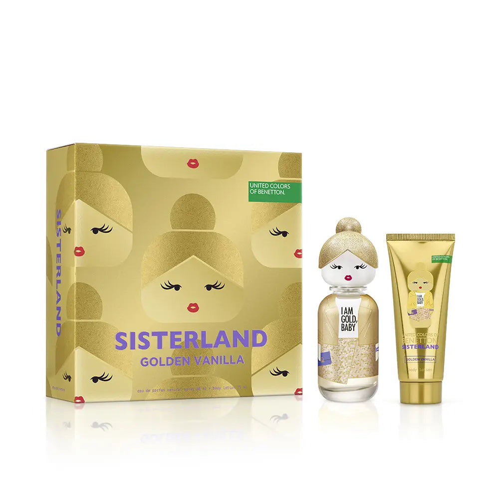 BENETTON-SISTERLAND GOLDEN VANILLA embalagem com 2 unidades.-DrShampoo - Perfumaria e Cosmética