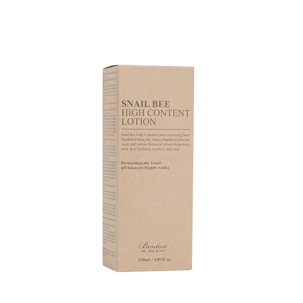 BENTON-Loção de alto conteúdo de caracol e abelha 120 ml.-DrShampoo - Perfumaria e Cosmética