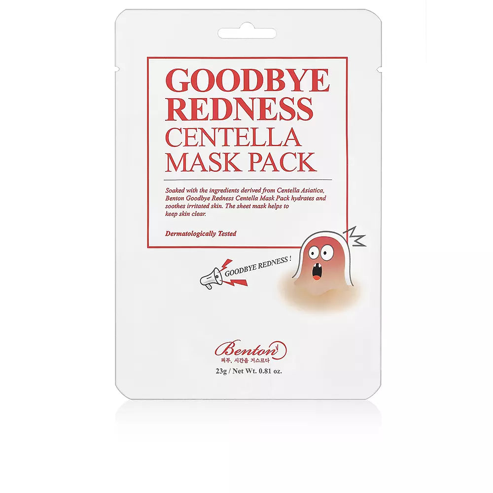 BENTON-máscara GOODBYE REDNESS CENTELLA 23 gr-DrShampoo - Perfumaria e Cosmética