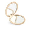 Espelho bolso natural fiber doble plegable x4 beige