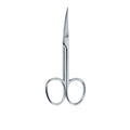 Manicure SCISSORS curved chrome leather 1 unit.