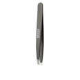 Tweezers with oblique enamelled stainless steel tip 9.7 cm