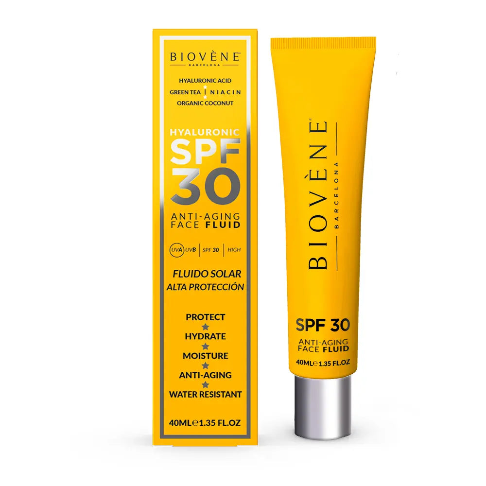 BIOVÈNE-Fluido facial HIALURÔNICO ANTI-ENVELHECIMENTO FPS30 40 ml-DrShampoo - Perfumaria e Cosmética