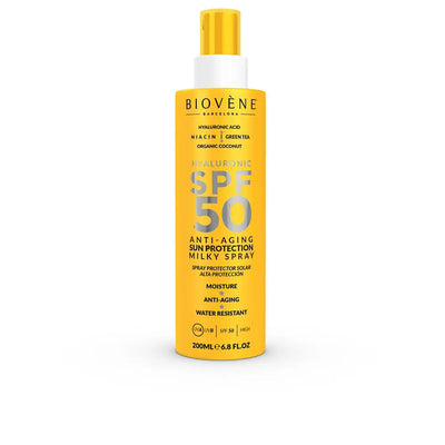 BIOVÈNE-Leite protetor solar HIALURÔNICO ANTI-ENVELHECIMENTO FPS50 200 ml-DrShampoo - Perfumaria e Cosmética