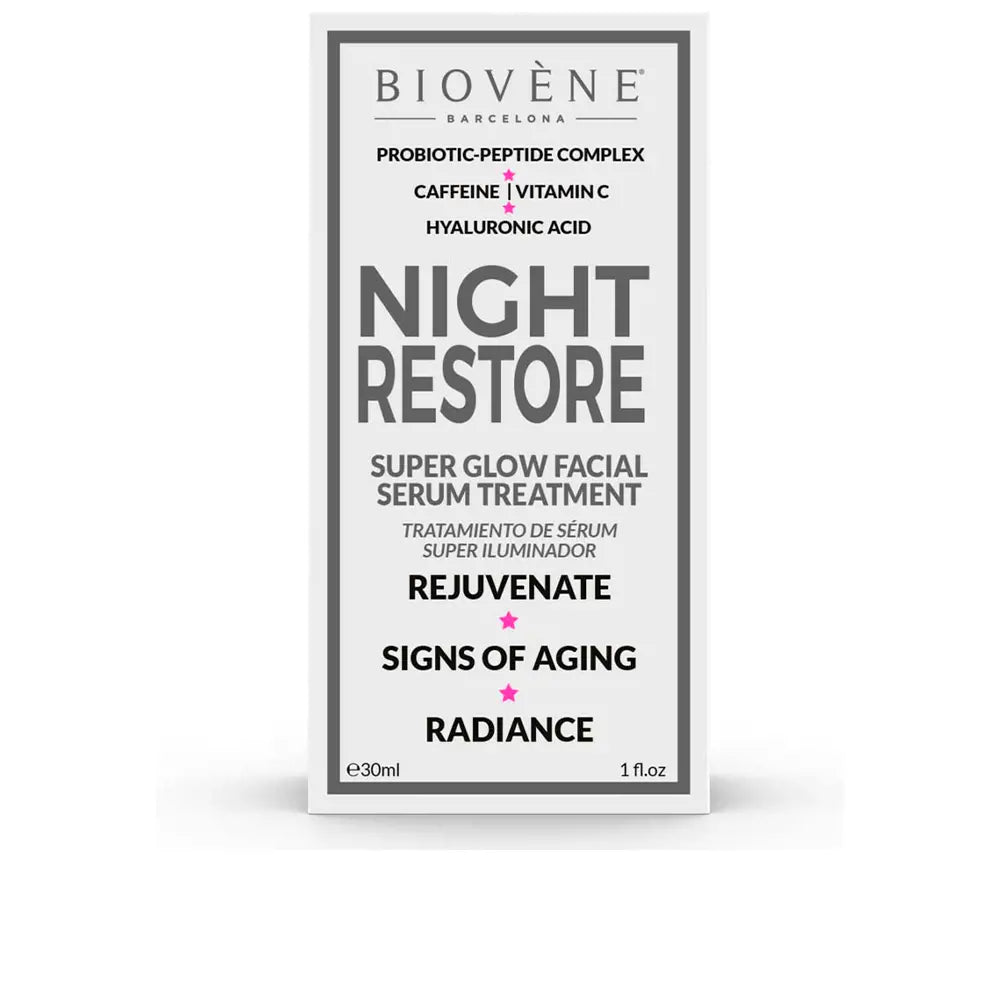BIOVENÈ-NIGHT RESTORE soro de tratamento facial super glow 30 ml-DrShampoo - Perfumaria e Cosmética