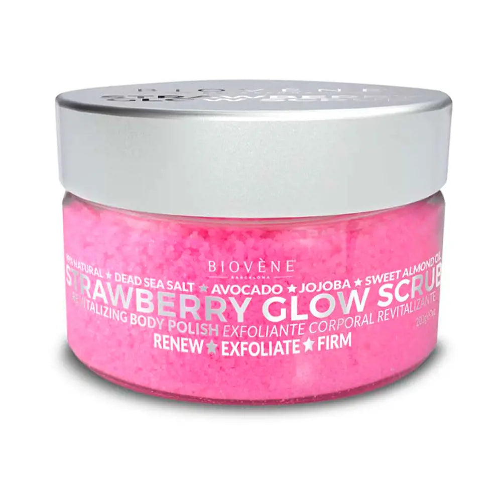 BIOVENÈ-STRAWBERRY GLOW SCRUB verniz corporal revitalizante 200 gr-DrShampoo - Perfumaria e Cosmética