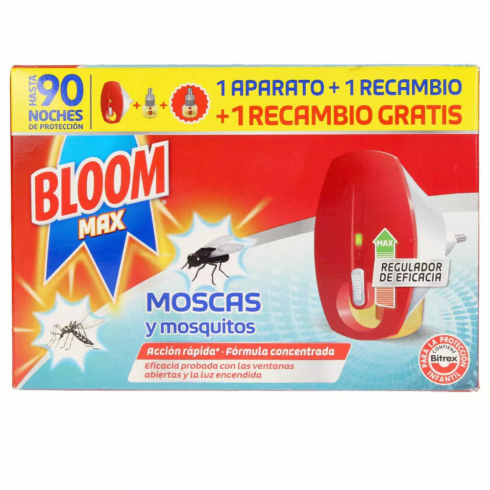 BLOOM-BLOOM MAX FLIES & MOSQUITOS apto elétrico + 2 recs.-DrShampoo - Perfumaria e Cosmética