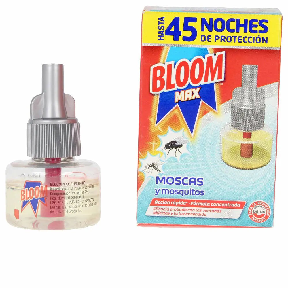 BLOOM-BLOOM MAX MOSCAS E MOSQUITOS rec.líquido elétrico 45-DrShampoo - Perfumaria e Cosmética