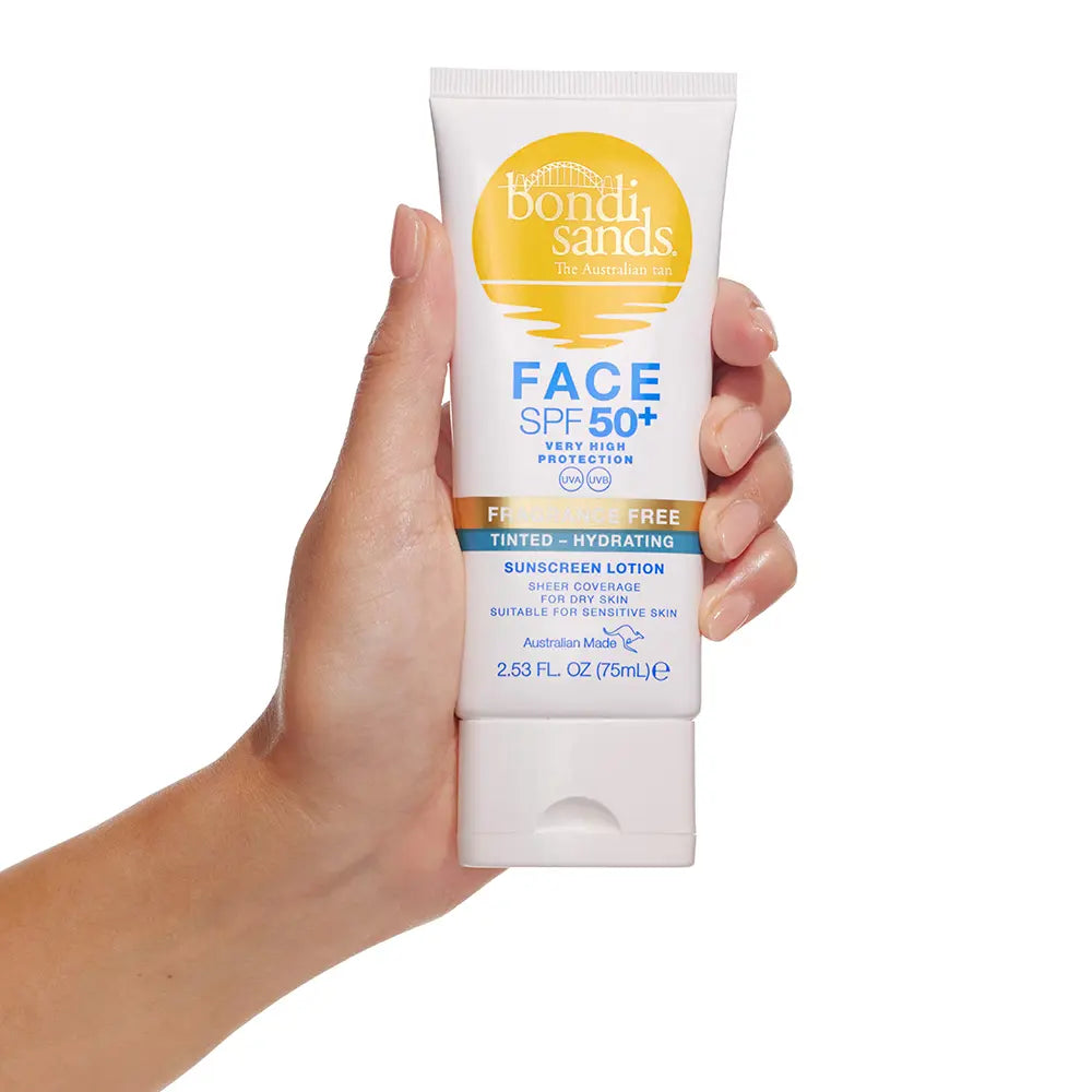 BONDI SANDS-FACE FPS50+ loção facial hidratante com cor 75 ml.-DrShampoo - Perfumaria e Cosmética