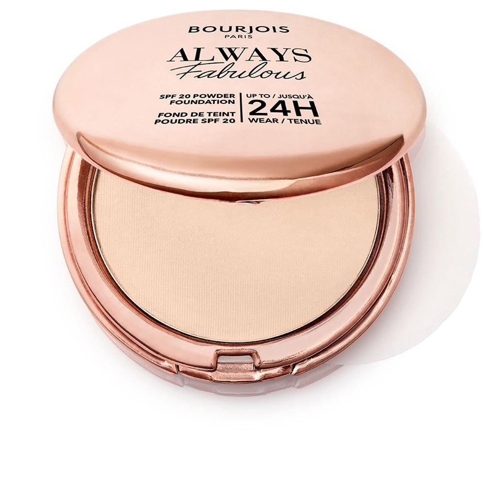 BOURJOIS-ALWAYS FABULOUS powder makeup base SPF20 100 Rose Ivory 7 gr-DrShampoo - Perfumaria e Cosmética