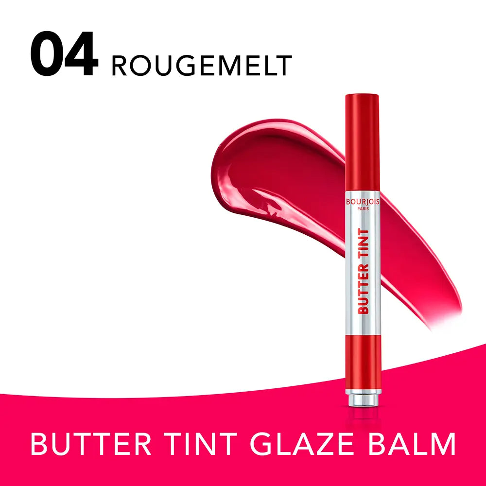 BOURJOIS-BÁLSAMO LABIAL BUTTER TINT LIP GLAZE 04 Rougemelt 2 gr.-DrShampoo - Perfumaria e Cosmética