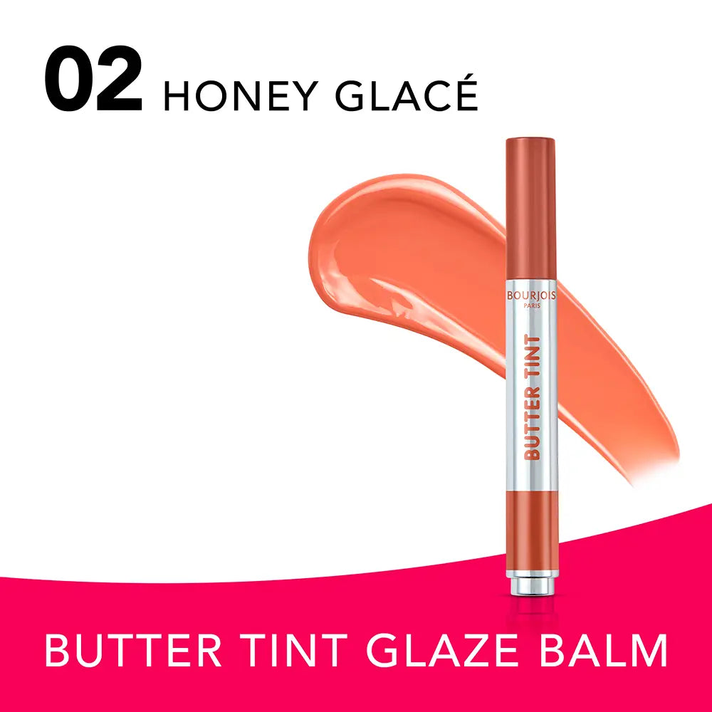 BOURJOIS-Bálsamo labial BUTTER TINT LIP GLAZE #02-Honey Glacé 2 gr-DrShampoo - Perfumaria e Cosmética