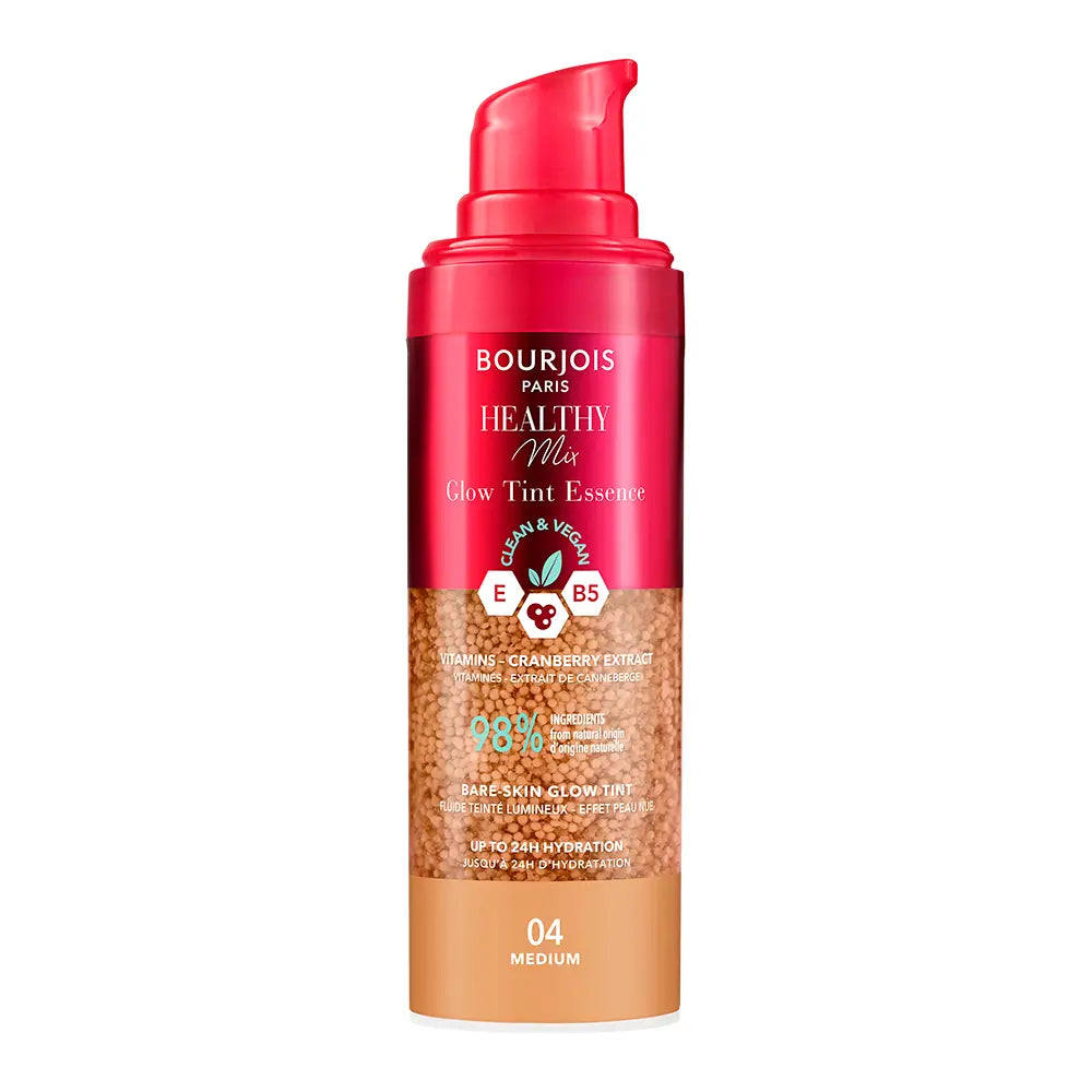 BOURJOIS-Base HEALTHY MIX GLOW TINT ESSENCE #004-Medium 30 ml-DrShampoo - Perfumaria e Cosmética