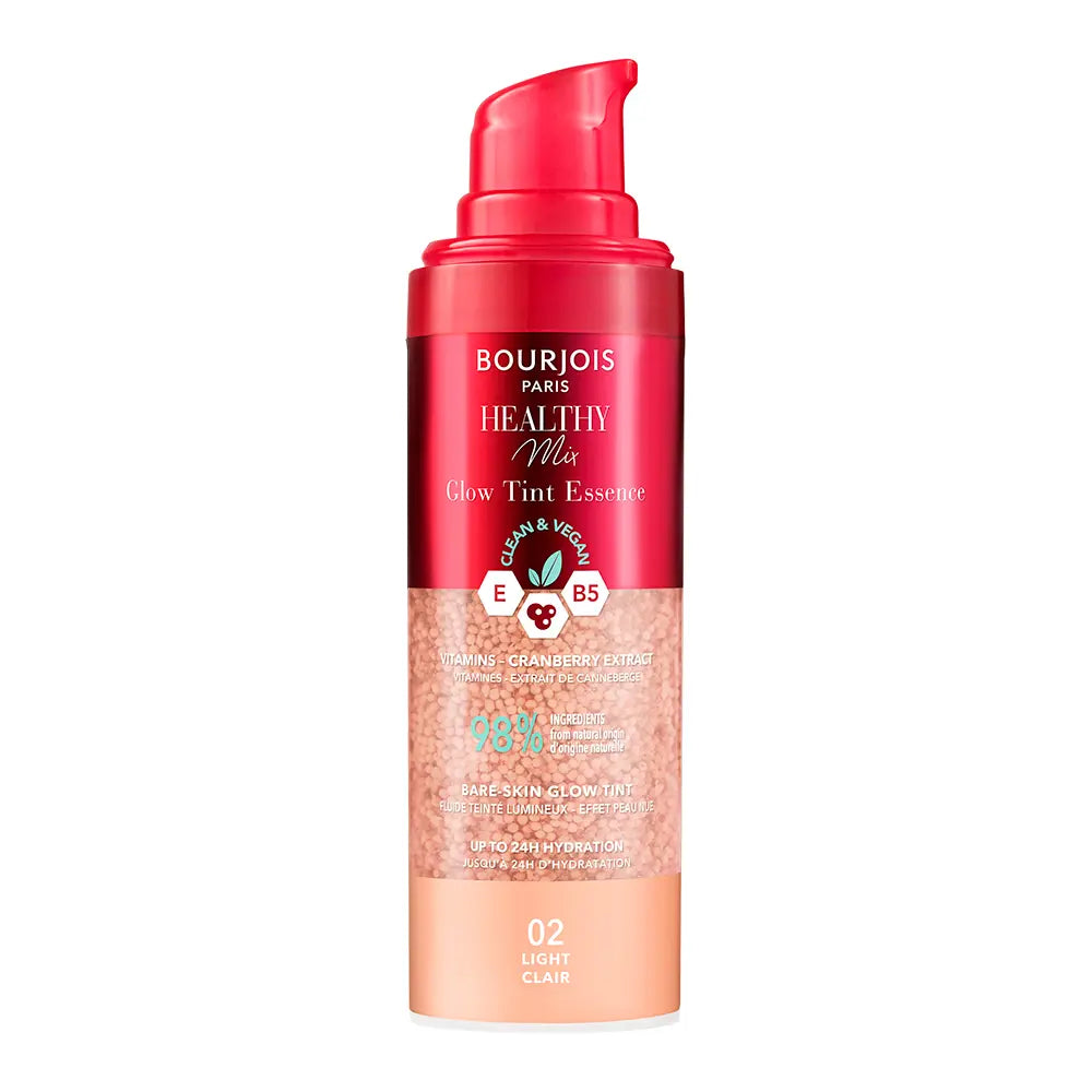 BOURJOIS-Base HEALTHY MIX GLOW TINT ESSENCE #02-Light 30 ml-DrShampoo - Perfumaria e Cosmética