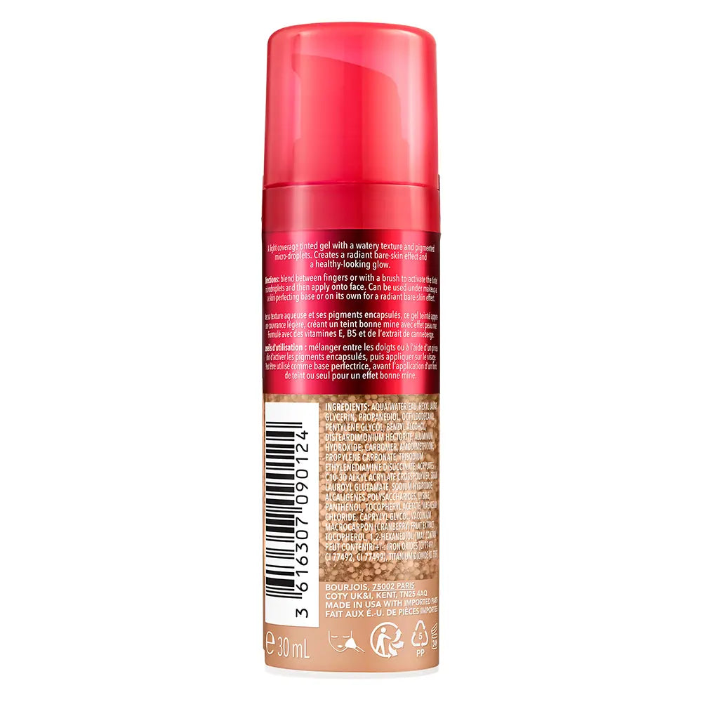 BOURJOIS-Base de maquiagem HEALTHY MIX GLOW TINT ESSENCE nº 040 - Oliva Médio 30 ml-DrShampoo - Perfumaria e Cosmética