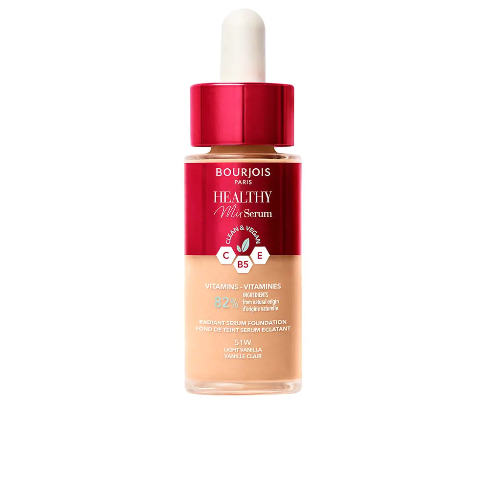 BOURJOIS-Base de maquiagem em sérum Healthy Mix 51W baunilha clara 30 ml.-DrShampoo - Perfumaria e Cosmética