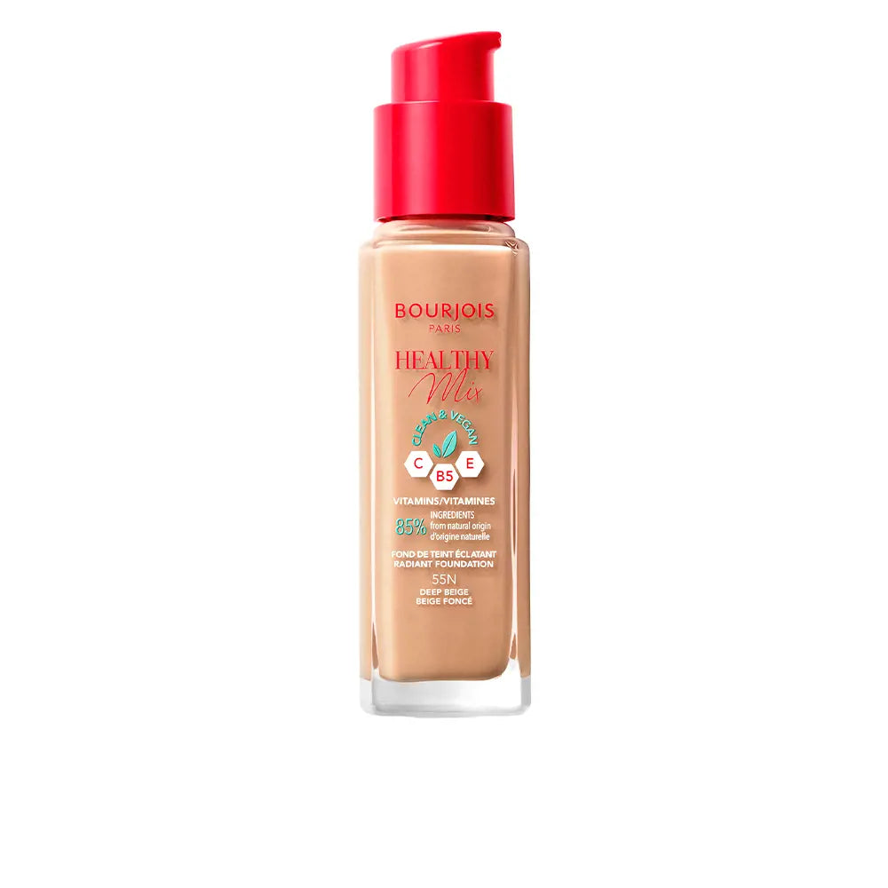 BOURJOIS-Base radiante HEALTHY MIX 55 deep beige 30 ml-DrShampoo - Perfumaria e Cosmética