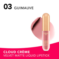 BOURJOIS-CLOUD CReME edição velvet matte batom líquido 03 Guimauve 3 ml.-DrShampoo - Perfumaria e Cosmética