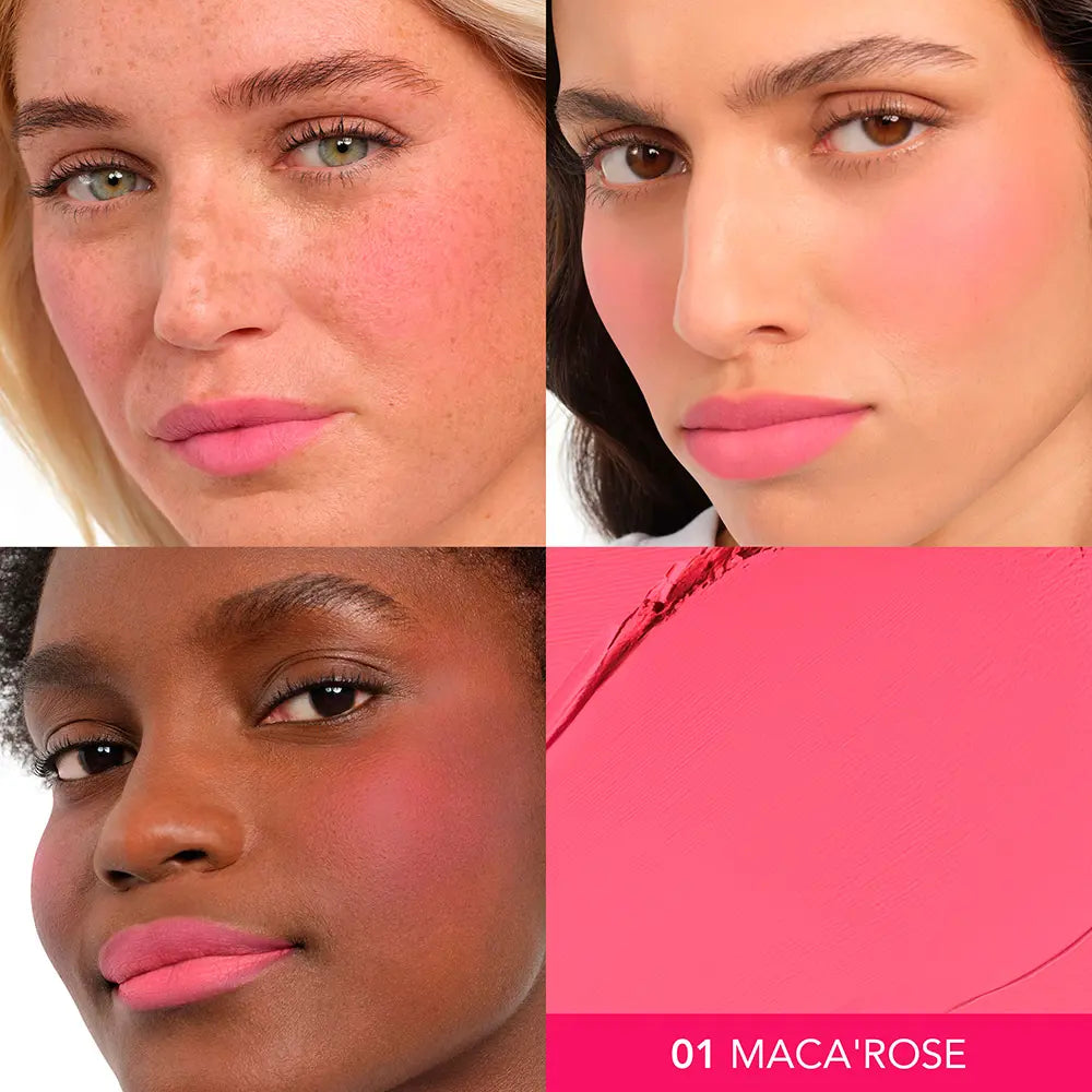 BOURJOIS-MACARON MELT blush para bochechas e lábios 1 Honey Nougat 8 gr.-DrShampoo - Perfumaria e Cosmética