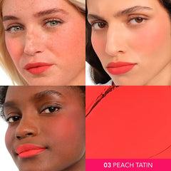 BOURJOIS-MACARON MELT blush para bochechas e lábios 3 Peach Tatin 8 gr.-DrShampoo - Perfumaria e Cosmética