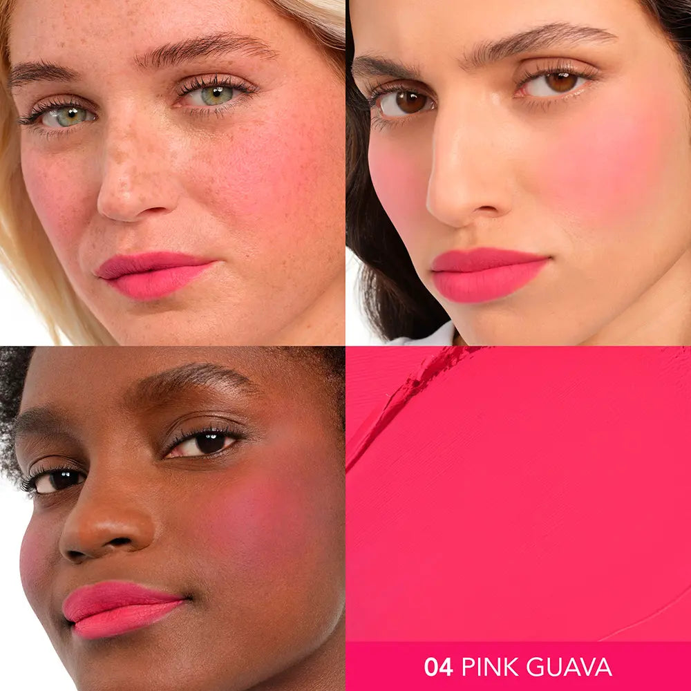 BOURJOIS-MACARON MELT blush para bochechas e lábios 4 Pink Guava 8 gr.-DrShampoo - Perfumaria e Cosmética