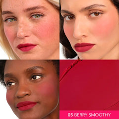 BOURJOIS-MACARON MELT blush para bochechas e lábios 5 Berry Smoothy 8 g.-DrShampoo - Perfumaria e Cosmética