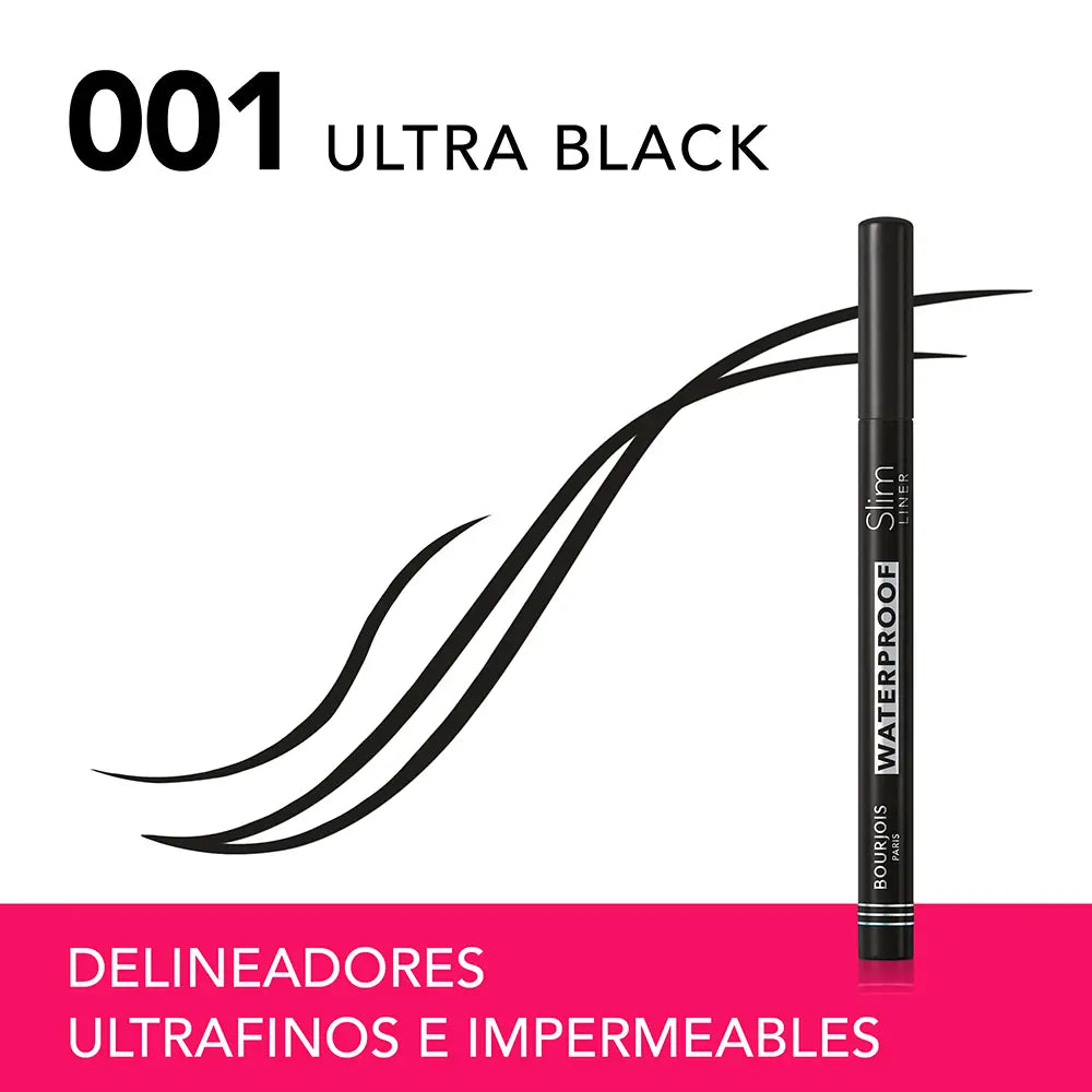 BOURJOIS-SLIM LINER delineador à prova d'água 001 Preto Ultra 1 unidade.-DrShampoo - Perfumaria e Cosmética