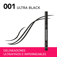 BOURJOIS-SLIM LINER delineador à prova d'água 001 Preto Ultra 1 unidade.-DrShampoo - Perfumaria e Cosmética