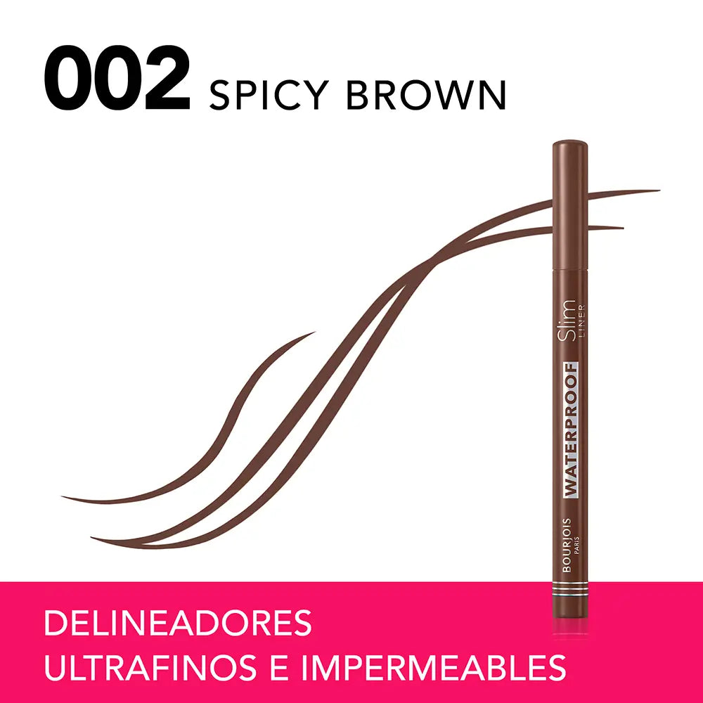BOURJOIS-SLIM LINER delineador à prova d'água 002 Marrom Apimentado 1 u.-DrShampoo - Perfumaria e Cosmética