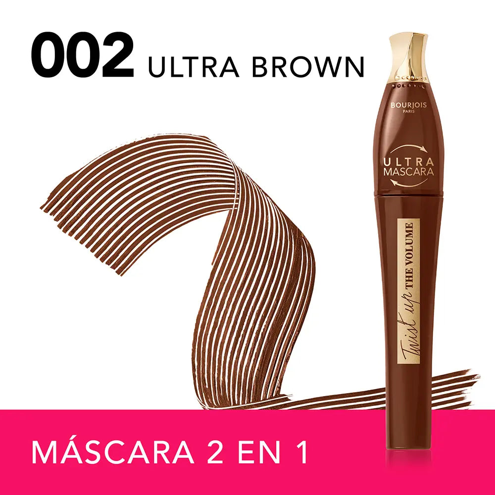 BOURJOIS-TWIST UP THE VOLUME máscara 002 Marrom 8 ml.-DrShampoo - Perfumaria e Cosmética